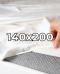 Płócienne prześcieradło hotelowe z gumką 140x200 cm, 100% bawełna 150g