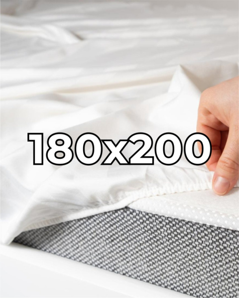 Płócienne prześcieradło hotelowe z gumką 180x200 cm, 100% bawełna 150g Płócienne prześcieradło hotelowe z gumką 180x200 cm, 100% bawełna 150g