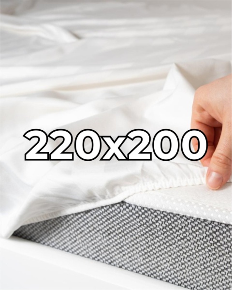 Płócienne prześcieradło hotelowe z gumką 220x200 cm, 100% bawełna 150g Płócienne prześcieradło hotelowe z gumką 220x200 cm, 100% bawełna 150g