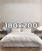 Poszwa hotelowa na kołdrę 180x200 cm Płótno bawełniane