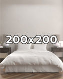 Poszwa hotelowa na kołdrę 200x200 cm Płótno bawełniane