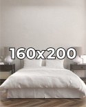 Poszwa hotelowa na kołdrę 160x200 cm Płótno bawełniane