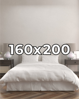 Poszwa hotelowa na kołdrę 160x200 cm Płótno bawełniane