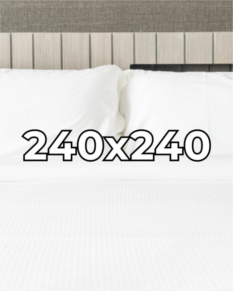 Prześcieradło hotelowe Adamaszek 240x240 cm, 100% bawełna 145 g Prześcieradło hotelowe Adamaszek 240x240 cm, 100% bawełna 145 g