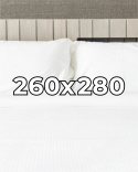 Prześcieradło hotelowe Adamaszek 260x280 cm,  100% bawełna 145 g