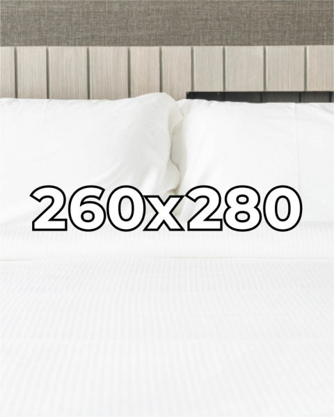 Prześcieradło hotelowe Adamaszek 260x280 cm, 100% bawełna 145 g Prześcieradło hotelowe Adamaszek 260x280 cm, 100% bawełna 145 g