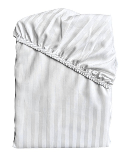 Prześcieradło hotelowe z gumką 140x200 cm Adamaszek 100% bawełna Prześcieradło hotelowe z gumką 140x200 cm Adamaszek 100% bawełna