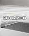 Prześcieradło hotelowe z gumką 200x200 cm Adamaszek 100% bawełna