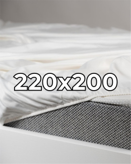 Prześcieradło hotelowe z gumką 220x200 cm Adamaszek 100% bawełna