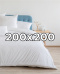 Satynowa poszwa hotelowa na kołdrę 200x200 cm, 100% bawełna