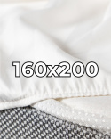 Satynowe prześcieradło hotelowe z gumką 160x200 cm, 100% bawełna 150 g
