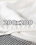 Satynowe prześcieradło hotelowe z gumką 200x200 cm, 100% bawełna 150 g