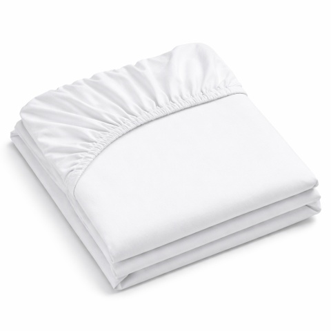 Płócienne prześcieradło hotelowe z gumką 180x200 cm, 100% bawełna 150g