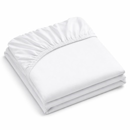 Płócienne prześcieradło hotelowe z gumką 200x200 cm, 100% bawełna 150g