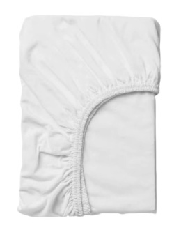 Płócienne prześcieradło hotelowe z gumką 90x200 cm 100% bawełna 150g