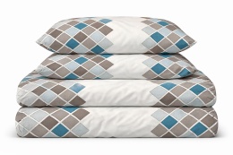 Pościel 140x200 + 2 poszewki | 100% bawełna | argyle 6005 A