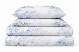 Pościel 140x200 + 2 poszewki | 100% bawełna | niebieska gałązka 4884 C