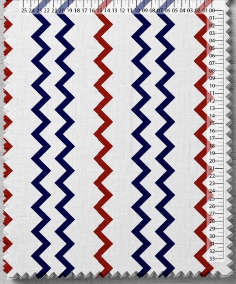 Pościel 160x200 100% bawełna – komplet z poszewkami | Polska produkcja| czerwony / granatowy zygzak