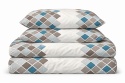 Pościel 160x200 100% bawełna – komplet z poszewkami | argyle 6005 A