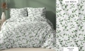 Pościel 160x200 100% bawełna – komplet z poszewkami | Polska produkcja| zielony bluszcz 6002 A