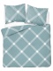Pościel 180x200 + 2 poszewki | 100% bawełna | Zielona krata 5185 A