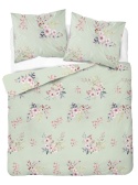 Pościel 180x200 + 2 poszewki | 100% bawełna | Kwiat jabłoni mięta 5180 A