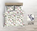 Pościel 180x200 + 2 poszewki | 100% bawełna | Kwiaty w beżu 1578