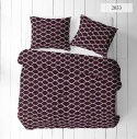 Pościel 220x200 + 2 poszewki | 100% bawełna | burgund 2033