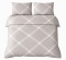 Pościel 220x240 + 2 poszewki | 100% bawełna | Beżowa krata 5185 C