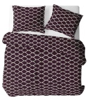 Pościel 220x240 + 2 poszewki | 100% bawełna | burgund 2033