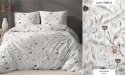 Pościel 220x240 + 2 poszewki | 100% bawełna | kwiaty ecru 5186 A