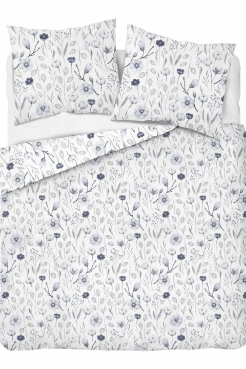 Pościel 220x240 + 2 poszewki | 100% bawełna | kwiaty błękit 5186 B