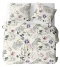 Pościel 220x240 + 2 poszewki | 100% bawełna | liście paproć 1998