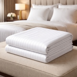 Tradycyjne prześcieradło hotelowe Adamaszek 1 cm 145 g