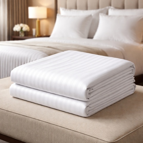 Tradycyjne prześcieradło hotelowe Adamaszek 1 cm 145 g