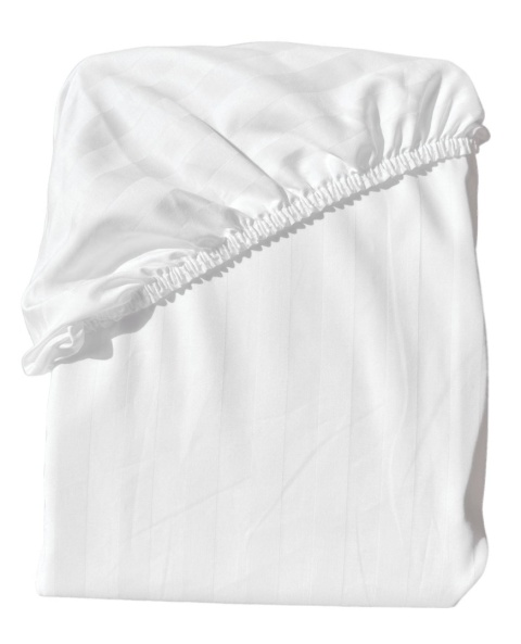 Prześcieradło hotelowe z gumką 220x200 cm Adamaszek 100% bawełna