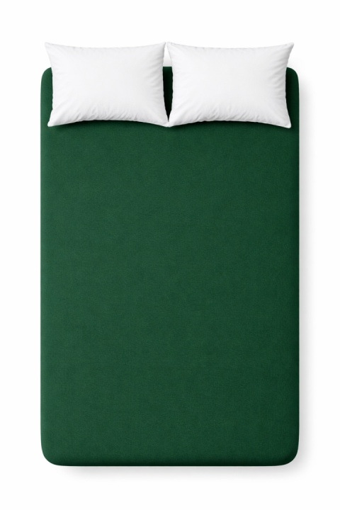 Przescieradło z gumką Jersey 180x200 , butelkowa zieleń