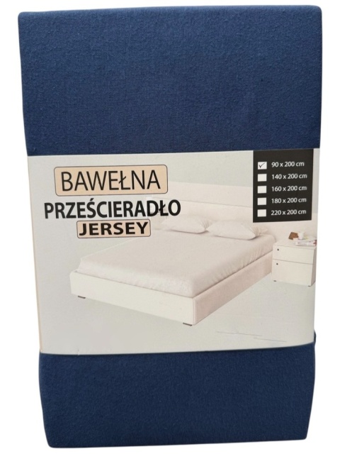 Przescieradło z gumką Jersey 220x200