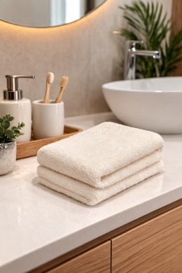 Ręcznik 30x50 ECRU 100% Bawełna Miękki Do Rąk Łazienkowy