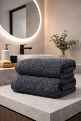 Ręcznik kąpielowy 50x100 cm, bawełna 100% GRAFITOWY