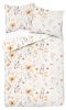 Pościel 140x200 + 2 poszewki | 100% bawełna | 5066 A pomarańczowa w beżu