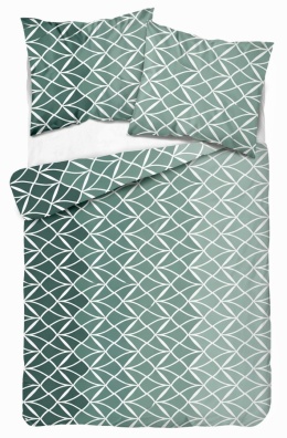 Pościel 160x200 100% bawełna – komplet z poszewkami | 5016 D zielona