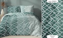 Pościel 160x200 100% bawełna – komplet z poszewkami | 5016 D zielona