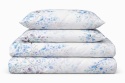 Pościel 160x220 + 2 poszewki| 100% bawełna | niebieska gałązka 4884 C