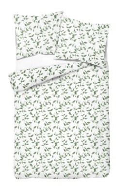 Pościel 160x220 + 2 poszewki| 100% bawełna | zielony bluszcz 6002 A