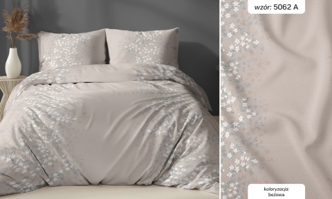 Pościel 160x220 + 2 poszewki| 100% bawełna | 5062 A Beż