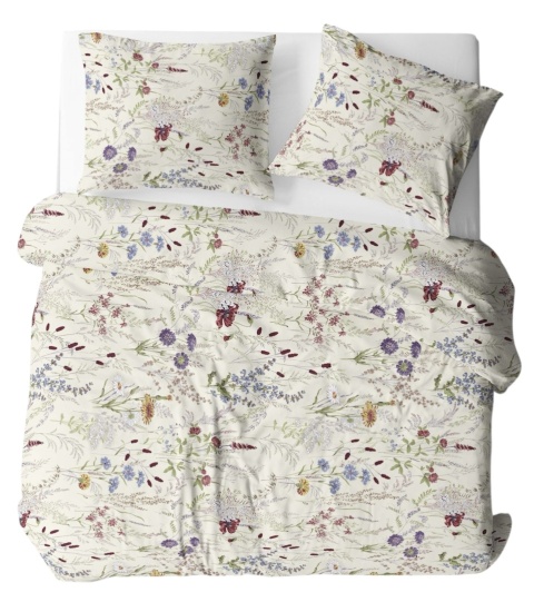 Pościel 220x240 + 2 poszewki | 100% bawełna | łąka kolor 1997