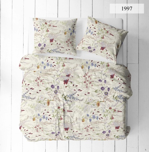 Pościel 220x240 + 2 poszewki | 100% bawełna | łąka kolor 1997