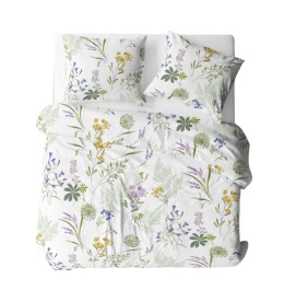 Pościel 220x240 + 2 poszewki | 100% bawełna | zioła 1958