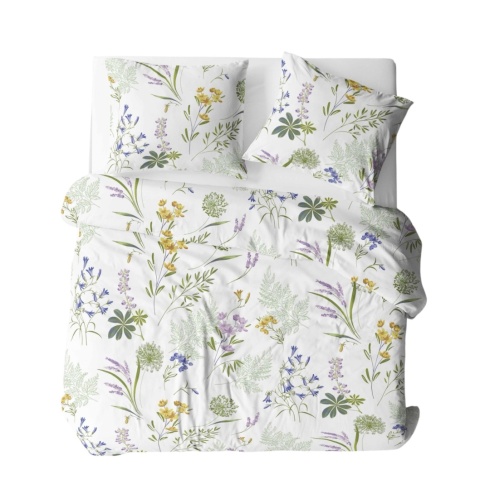 Pościel 220x240 + 2 poszewki | 100% bawełna | zioła 1958